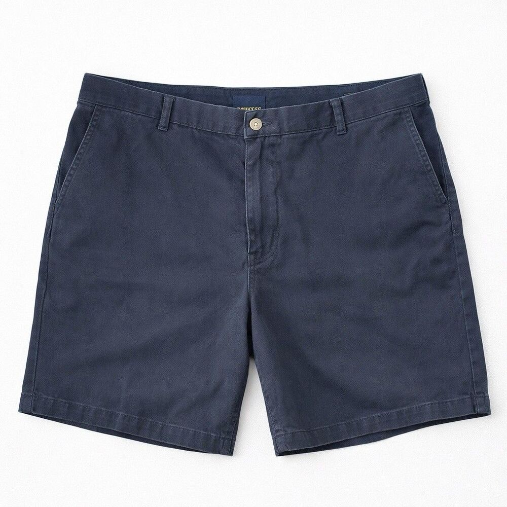 Polo Ralph Lauren Shorts Men 34 Navy Classic Fit Chino Cotton Flat Front